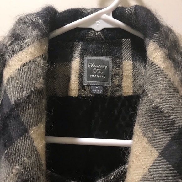 Seventy two changes plaid cropped wool jacket 2 - Picture 4 of 6